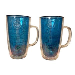 Home Accents Double Wall Plastic Tumblers with Handle Heavy Duty Drinkware